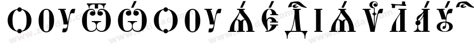 OutHouseDisplayCaps Italic字体转换